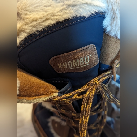 Khombu faux fur waterproof boots size 8 - Picture 2 of 8